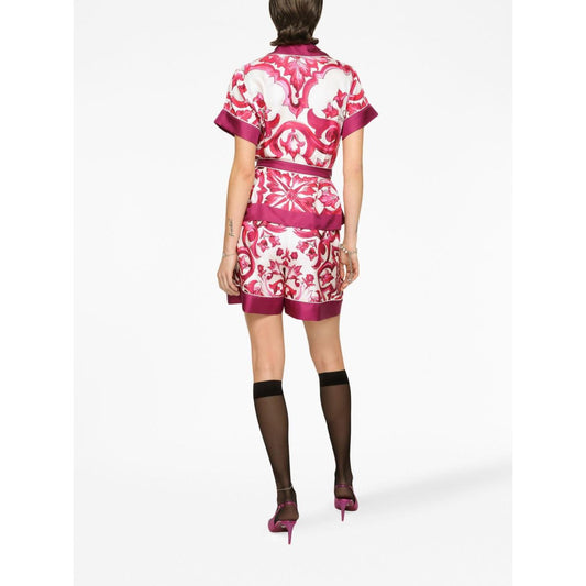 Dolce & Gabbana Dolce&Gabbana Cruise Shorts Fuchsia Short trousers Dolce & Gabbana White Smoke