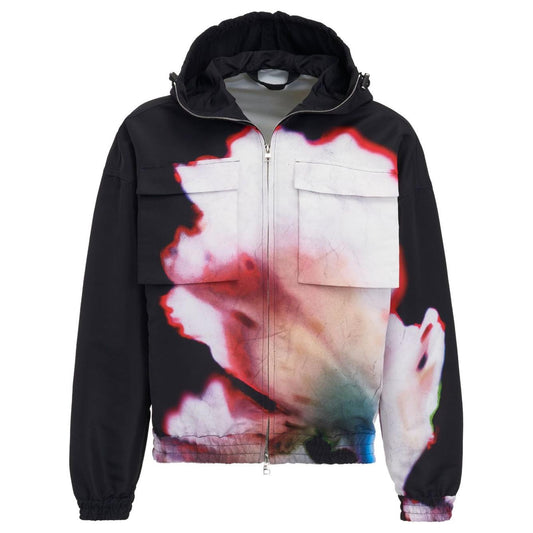 Alexander McQueen Solarised Flower Hooded Jacket Jackets Alexander Mcqueen Thistle
