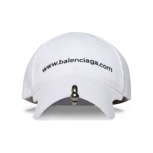 Balenciaga Embroidered-logo Six-panel Cap Scarves Hats & Gloves Balenciaga Light Gray