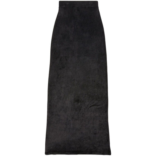 Balenciaga velvet-effect high-waisted skirt Skirts Balenciaga Dark Slate Gray