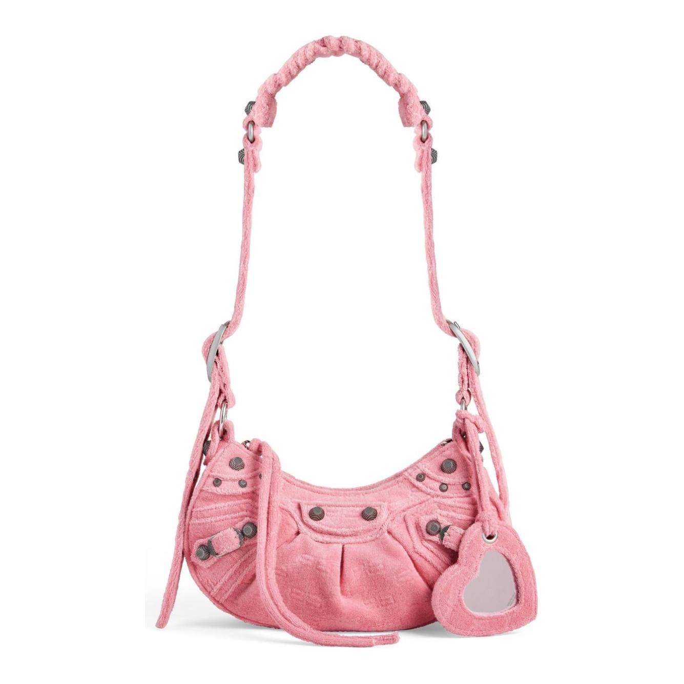Front view with bag zipped and handles upright.