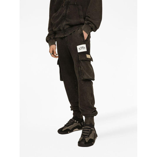 Dolce & Gabbana Trousers Black Trousers Dolce & Gabbana White Smoke