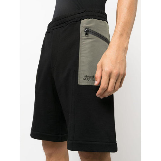 Alexander McQueen two-tone Elasticated Track Shorts Short trousers Alexander Mcqueen Antique White