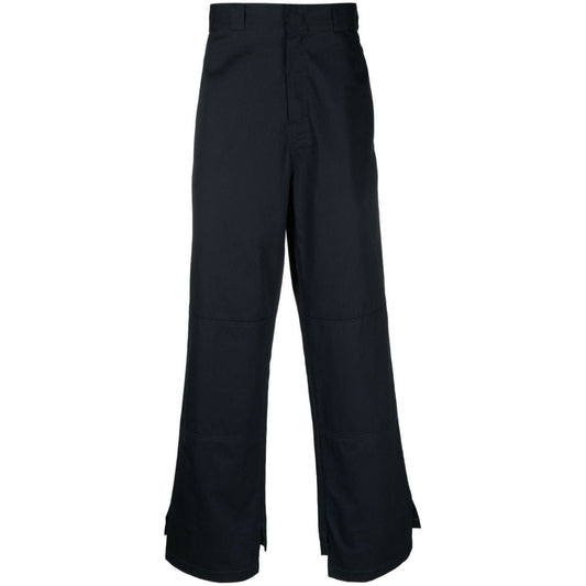 Palm Angels Trousers Blue Trousers Palm Angels Black