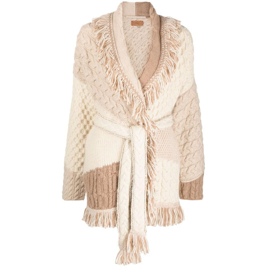 Alanui Sweaters Beige Topwear Alanui Light Gray