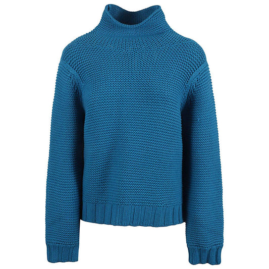 Liviana Conti Sweaters Blue Topwear Liviana Conti Dark Slate Blue