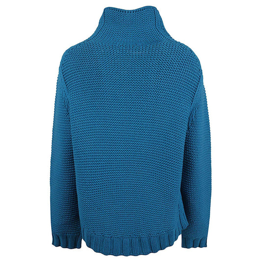 Liviana Conti Sweaters Blue Topwear Liviana Conti Dark Slate Blue