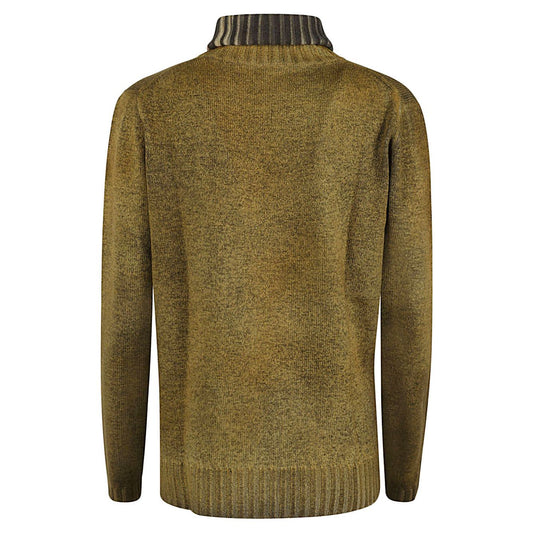 ALESSANDRO ASTE Sweaters Dove Grey Topwear Alessandro Aste Dark Olive Green