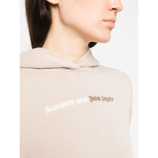 Palm Angels Sweaters Beige Topwear Palm Angels Antique White