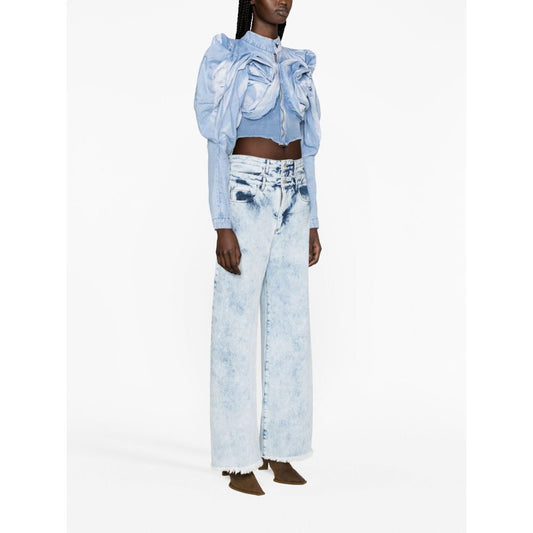 MASHA POPOVA Coats Denim Jackets Masha Popova White Smoke