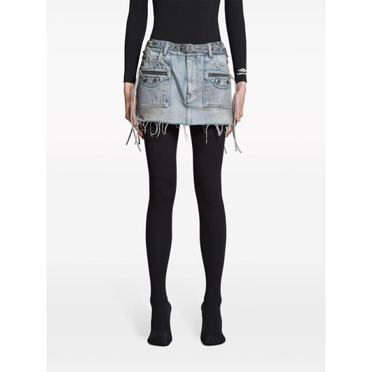 Balenciaga Cagole denim miniskirt Skirts Balenciaga Dark Slate Gray