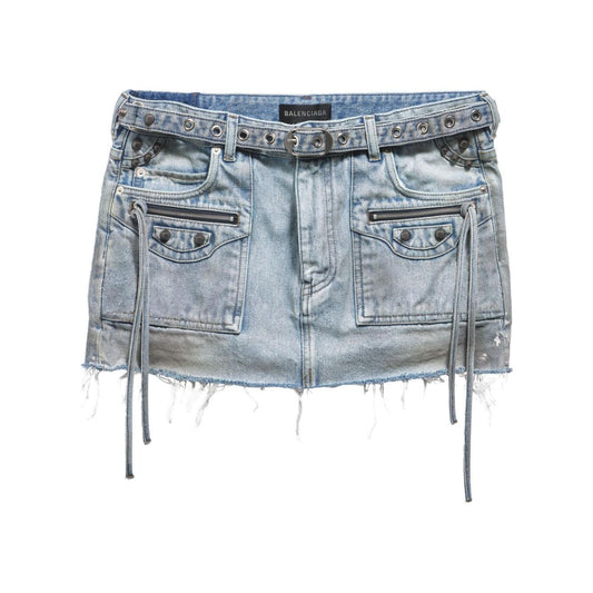 Balenciaga Cagole denim miniskirt Skirts Balenciaga Dark Gray