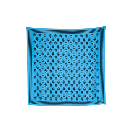Alexander McQueen Scarfs Blue Scarves Hats & Gloves Alexander Mcqueen Medium Turquoise