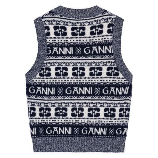 GANNI Sweaters Grey Topwear Ganni Dark Slate Gray