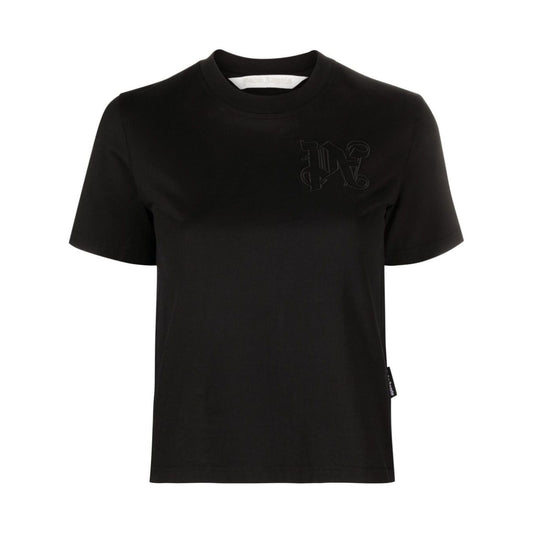 Palm Angels T-shirts and Polos Black Topwear Palm Angels Black