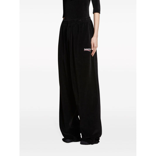 Balenciaga logo embroidered track pants Trousers Balenciaga White Smoke
