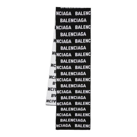 Balenciaga Bal Horizontal scarf Scarves Hats & Gloves Balenciaga Black