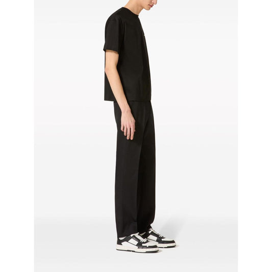 Valentino T-shirts and Polos Black Topwear Valentino White Smoke