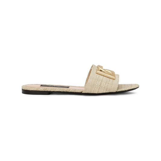 Dolce & Gabbana Raffia mules Sandals Dolce & Gabbana Gray