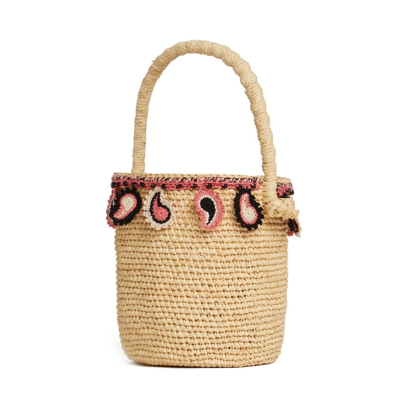 Front view with bag zipped and handles upright.