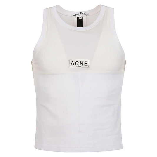 Acne Studios Top White Topwear Acne Studios Light Gray