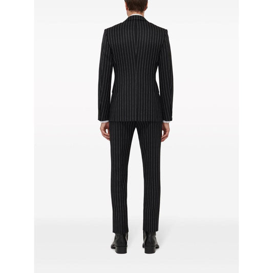 Alexander McQueen pinstriped single-breasted blazer Jackets Alexander Mcqueen Black