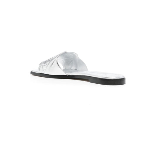 Alexander McQueen Slide sandals with embossed logo Sandals Alexander Mcqueen Dark Slate Gray