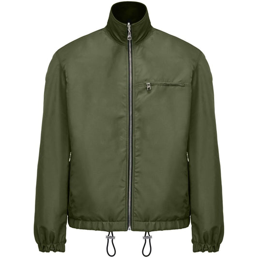Alexander McQueen Reversible Graffiti Bomber Jacket Jackets Alexander Mcqueen Dark Olive Green