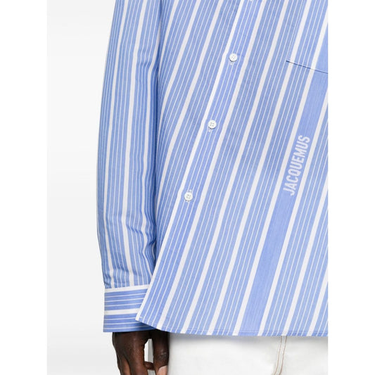 JACQUEMUS Shirts Clear Blue Shirts JACQUEMUS Light Steel Blue