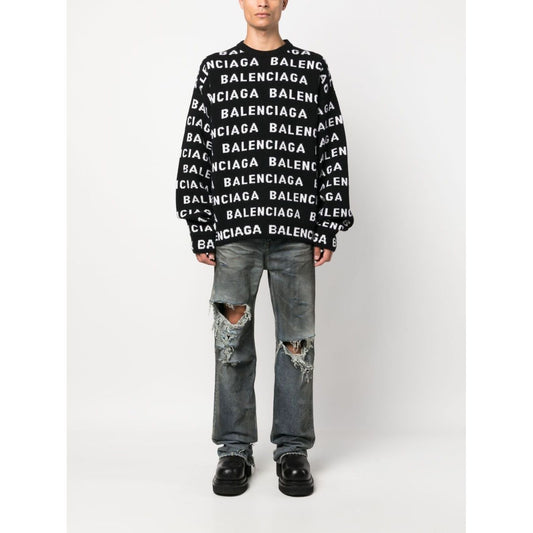 Balenciaga logo sweater Topwear Balenciaga Dark Slate Gray