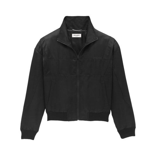 Saint Laurent  Coats Black Jackets Saint Laurent Dark Slate Gray