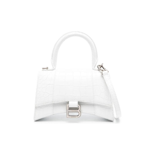 Balenciaga Women's Hourglass Small Handbag in White Handbag Balenciaga White Smoke