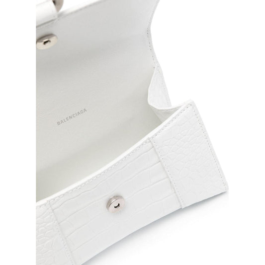 Balenciaga Women's Hourglass Small Handbag in White Handbag Balenciaga Light Gray