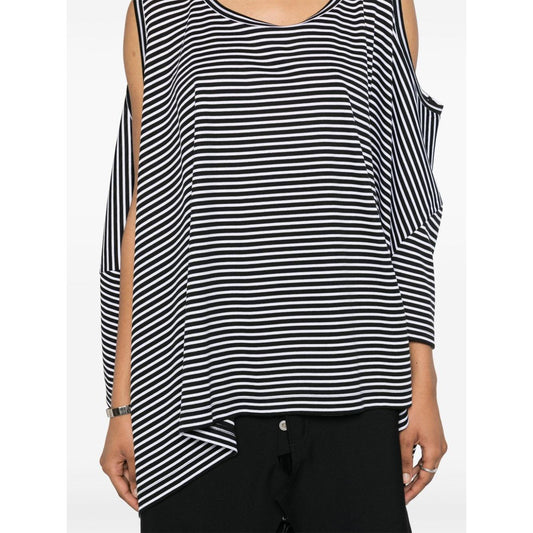 Junya Watanabe Top Black Topwear Junya Watanabe Light Gray