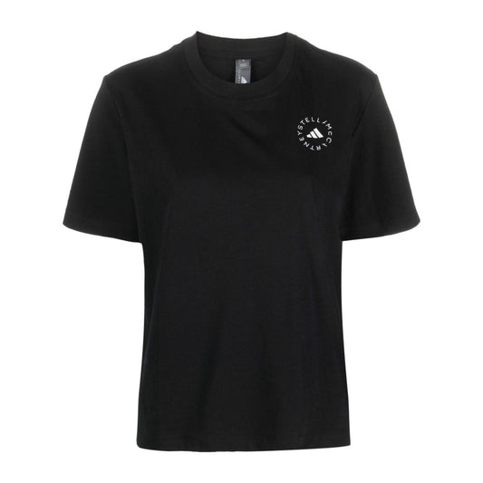 Adidas By Stella McCartney T-shirts and Polos Black Topwear Adidas By Stella McCartney Black
