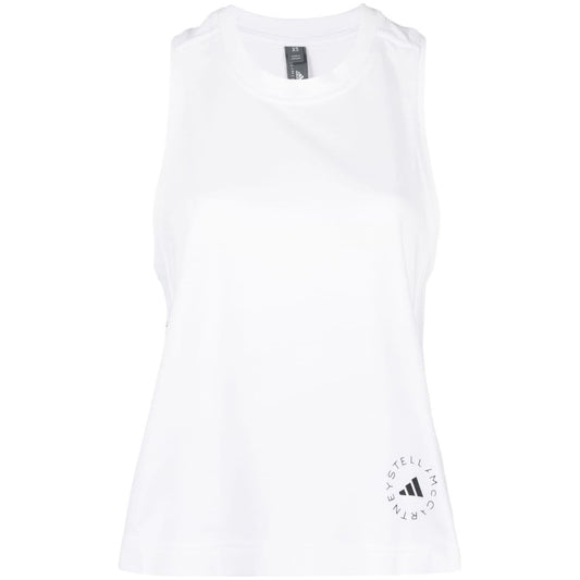 Adidas By Stella McCartney Top White Topwear Adidas By Stella McCartney White Smoke