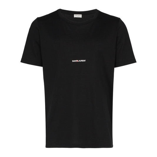 Saint Laurent  T-shirts and Polos Black Topwear Saint Laurent Black
