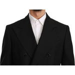 Dolce & Gabbana Black Slim Fit Jacket Coat Wool Blazer KOS1767-54