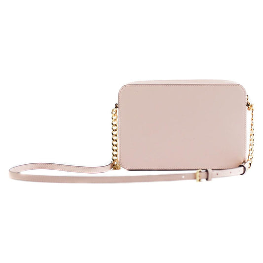 Michael Kors Jet Set Large East West Saffiano Leather Crossbody Bag Handbag (Powder Blush) Michael Kors Light Gray