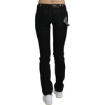 Costume National Black Mid Waist Skinny Denim Cotton Jeans PAN70658-24