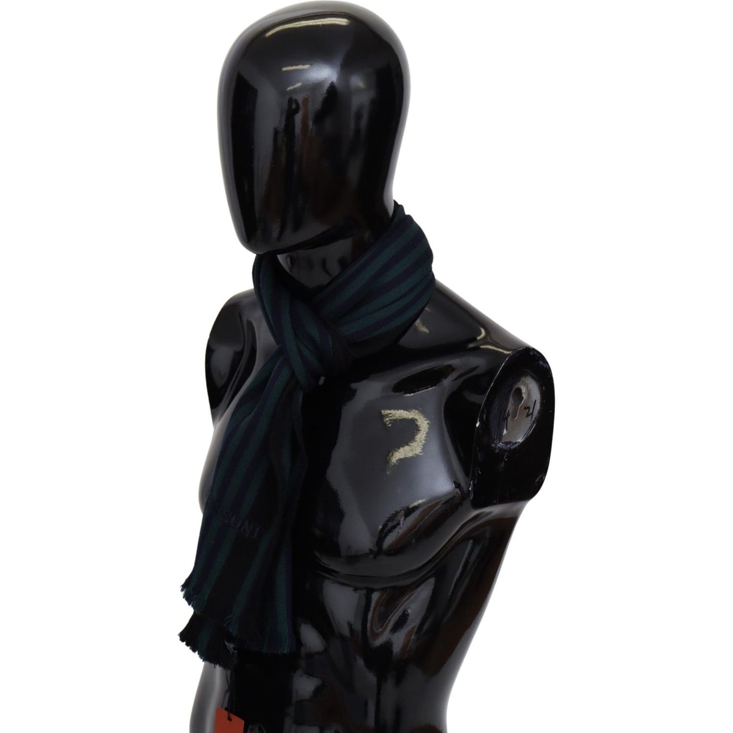 Missoni Multicolor Striped Wool Unisex Neck Wrap Shawl