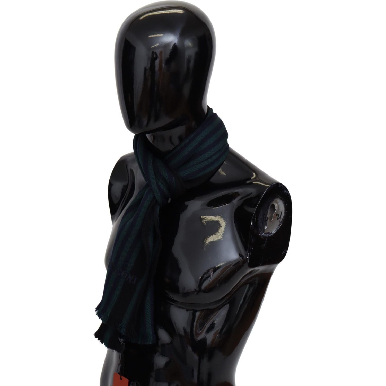 Missoni Multicolor Striped Wool Unisex Neck Wrap Shawl