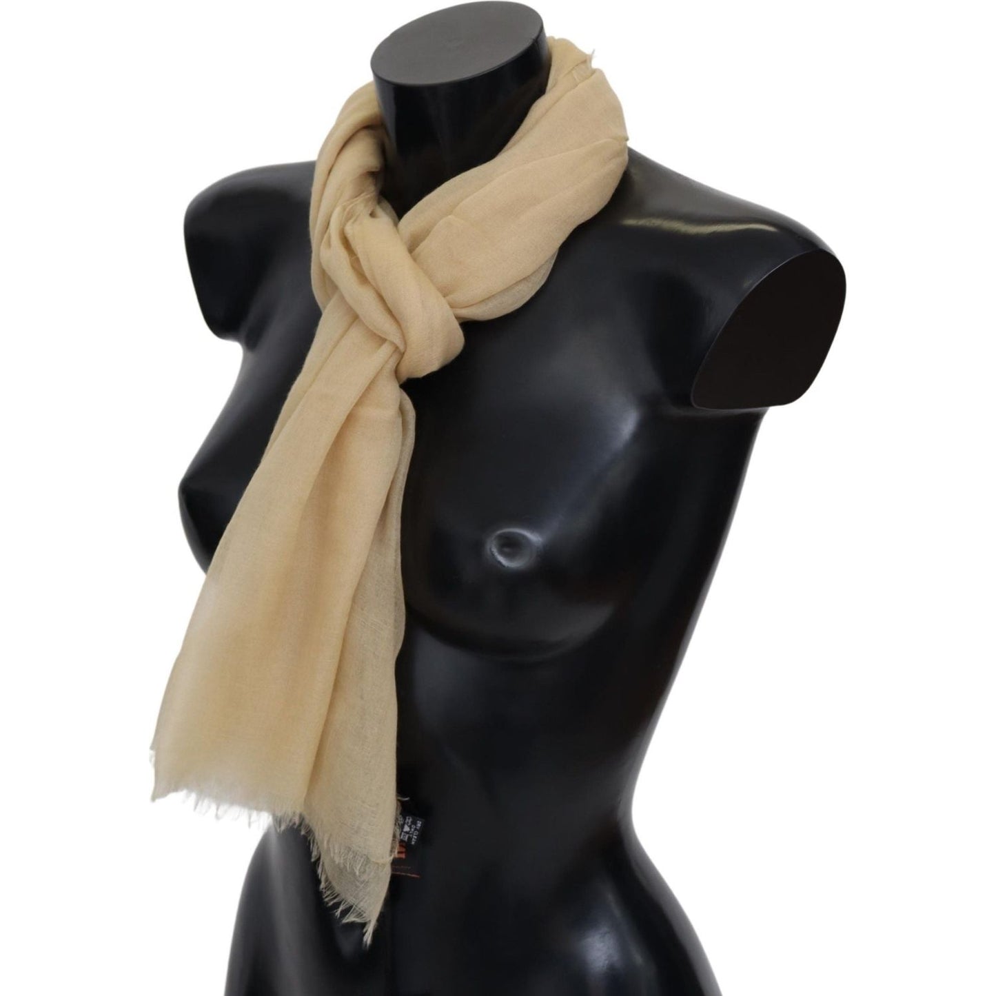 Missoni Beige Cashmere Unisex Neck Scarf MS2138BG