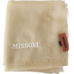 Missoni Beige Cashmere Unisex Neck Scarf MS2138BG