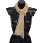 Missoni Beige Cashmere Unisex Neck Scarf MS2138BG
