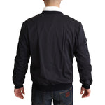 Dolce & Gabbana Elegant Silk Blend Bomber Jacket Dolce & Gabbana Black