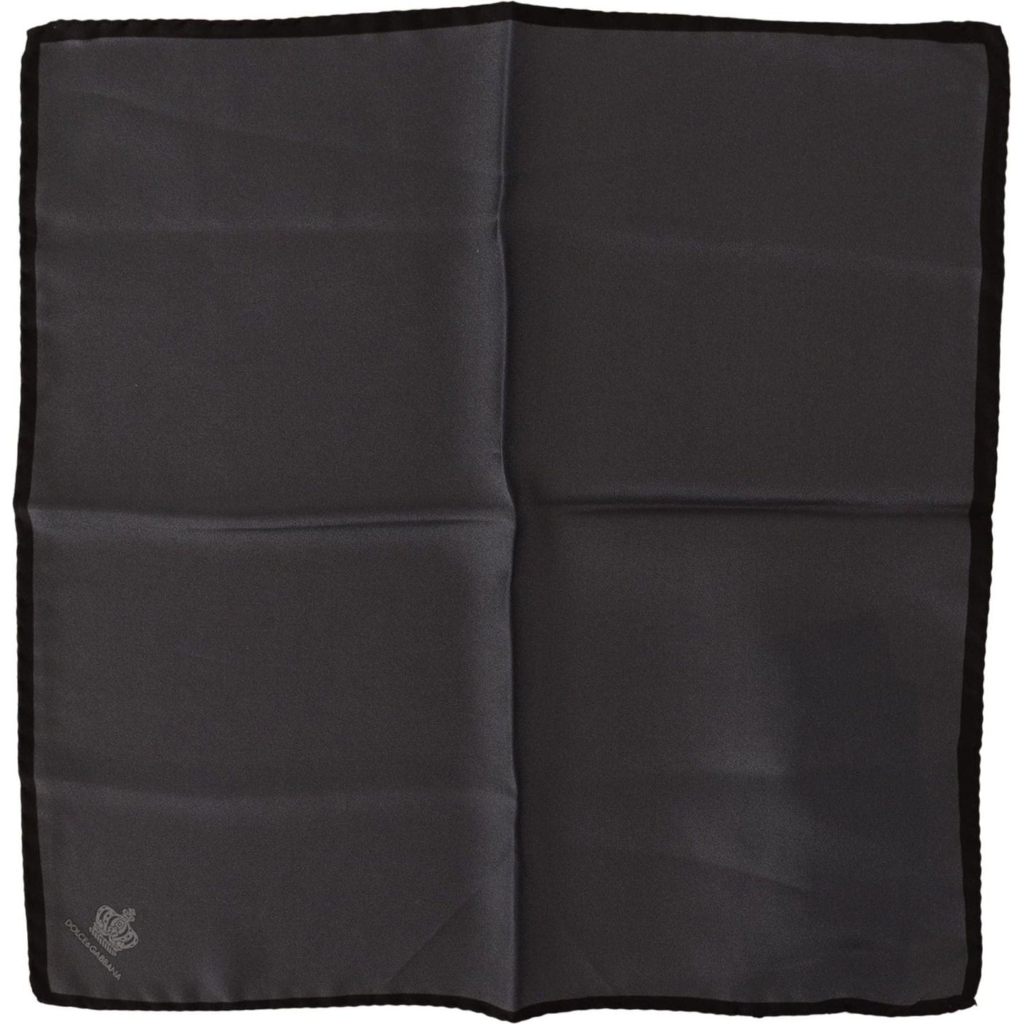 Dolce & Gabbana Gray 100% Silk Square Handkerchief Gray 100% Silk Square Handkerchief