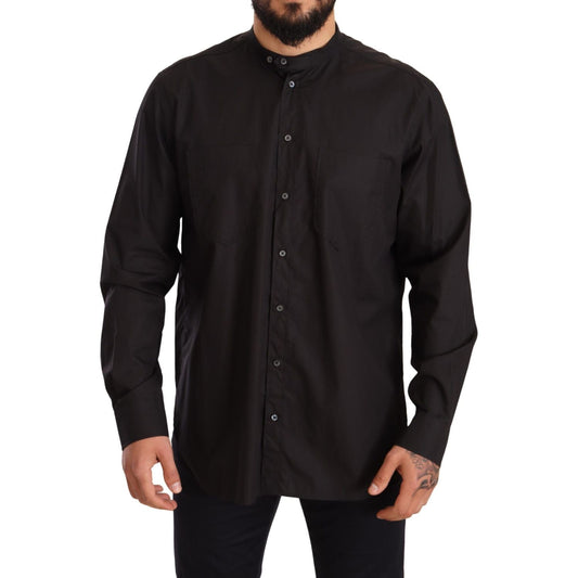 Dolce & Gabbana Elegant Black 100% Cotton Men's Shirt Dolce & Gabbana Black