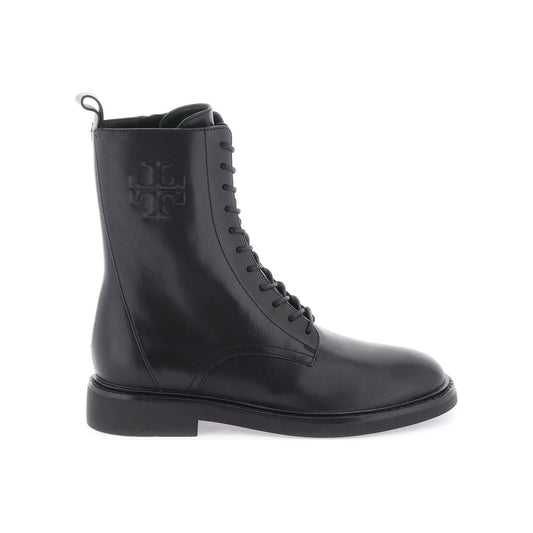 Tory Burch double t combat boots Boots Tory Burch Dark Slate Gray