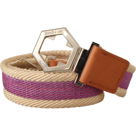 GF Ferre Elegant Multicolor Leather Fashion Belt WOMAN BELTS GF Ferre Sienna
